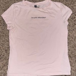 Divided H&M Cute I’m anti Mondays shirt!!